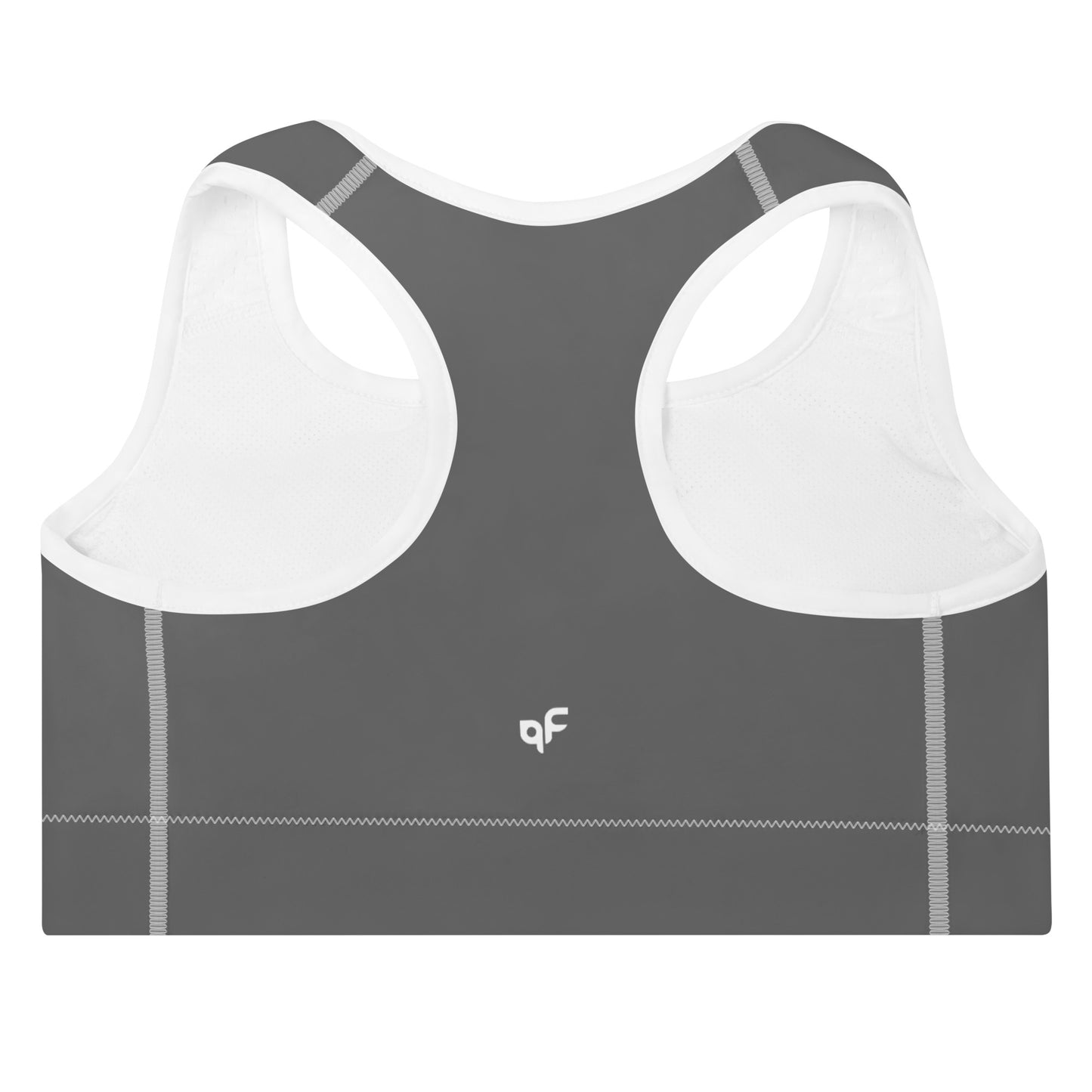 Charcoal Grey Padded Sports Bra