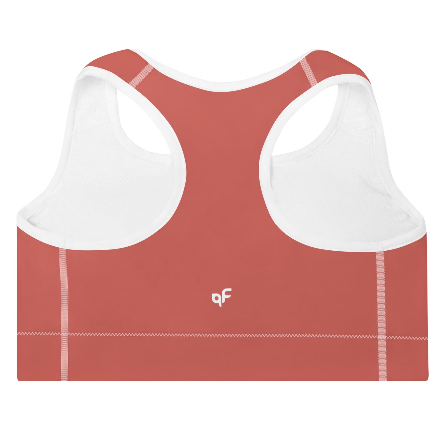 Coral Pink Padded Sports Bra