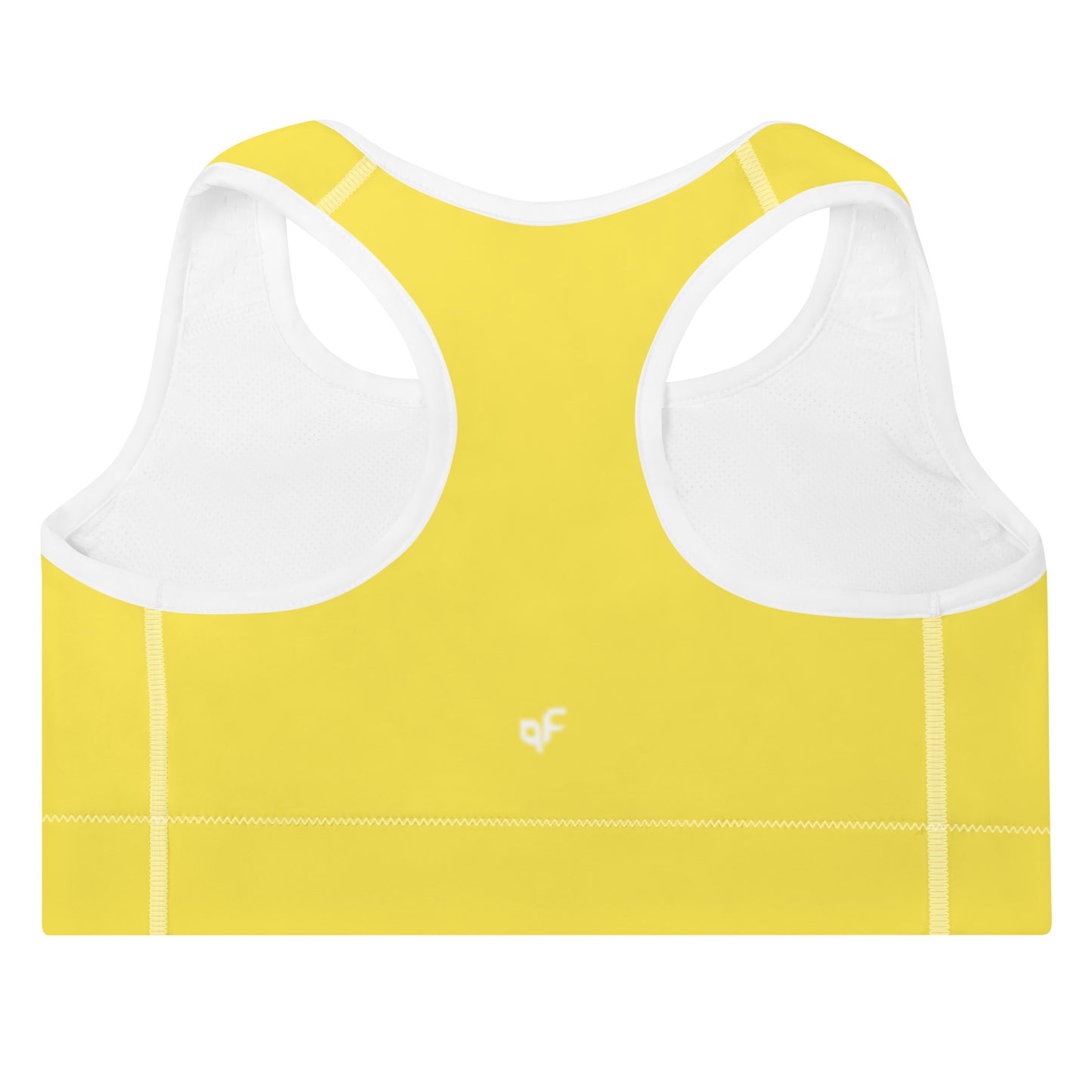 Yellow Padded Sports Bra