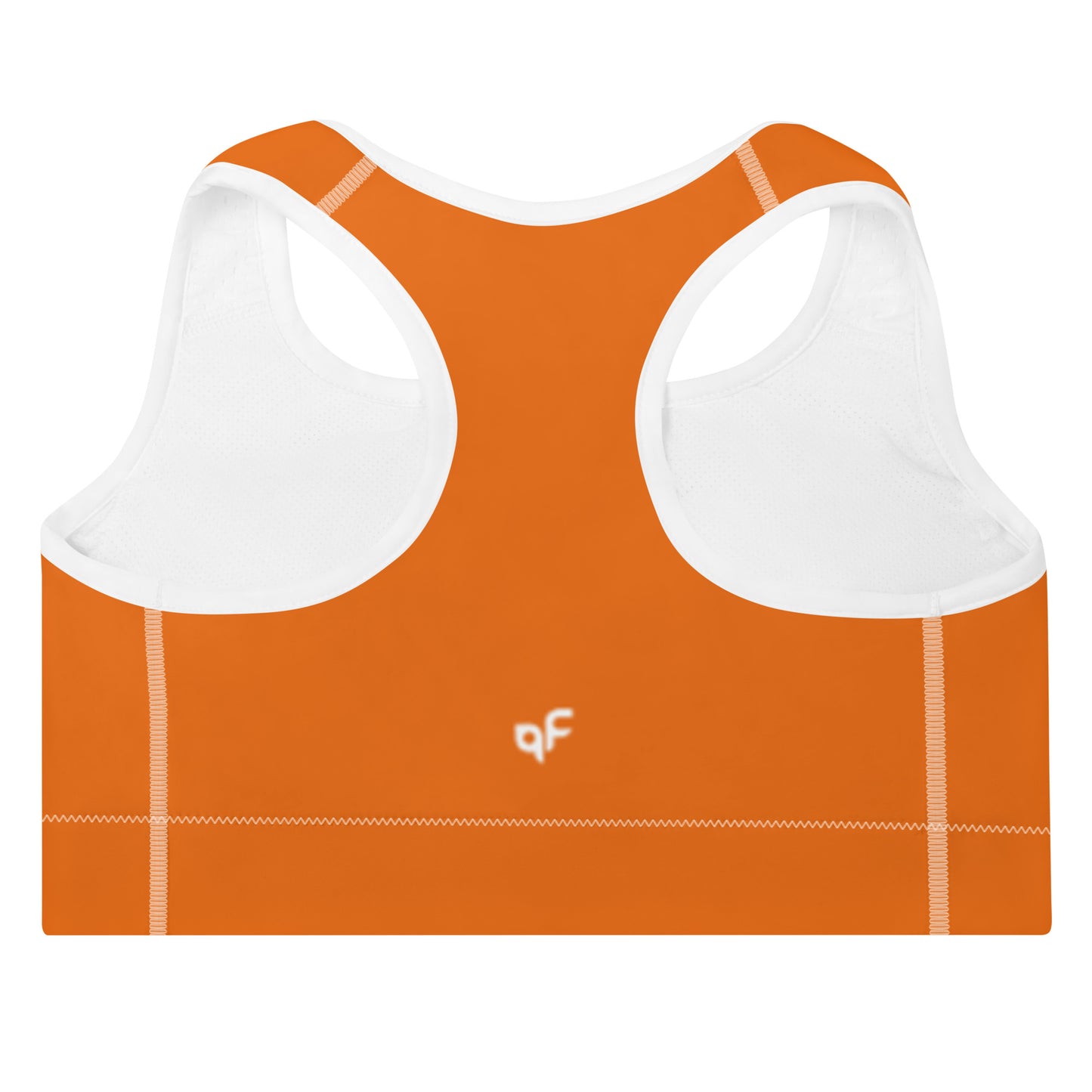 Orange Padded Sports Bra