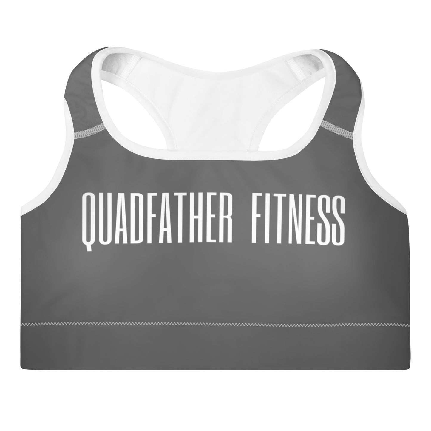 Charcoal Grey Padded Sports Bra