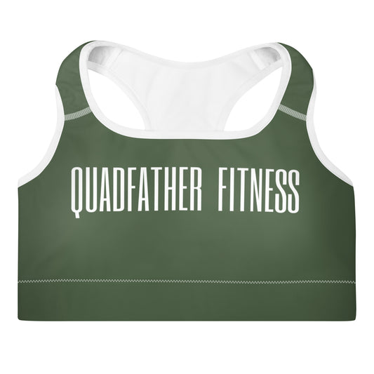 Green Padded Sports Bra