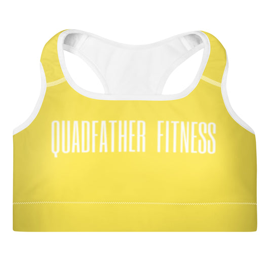 Yellow Padded Sports Bra