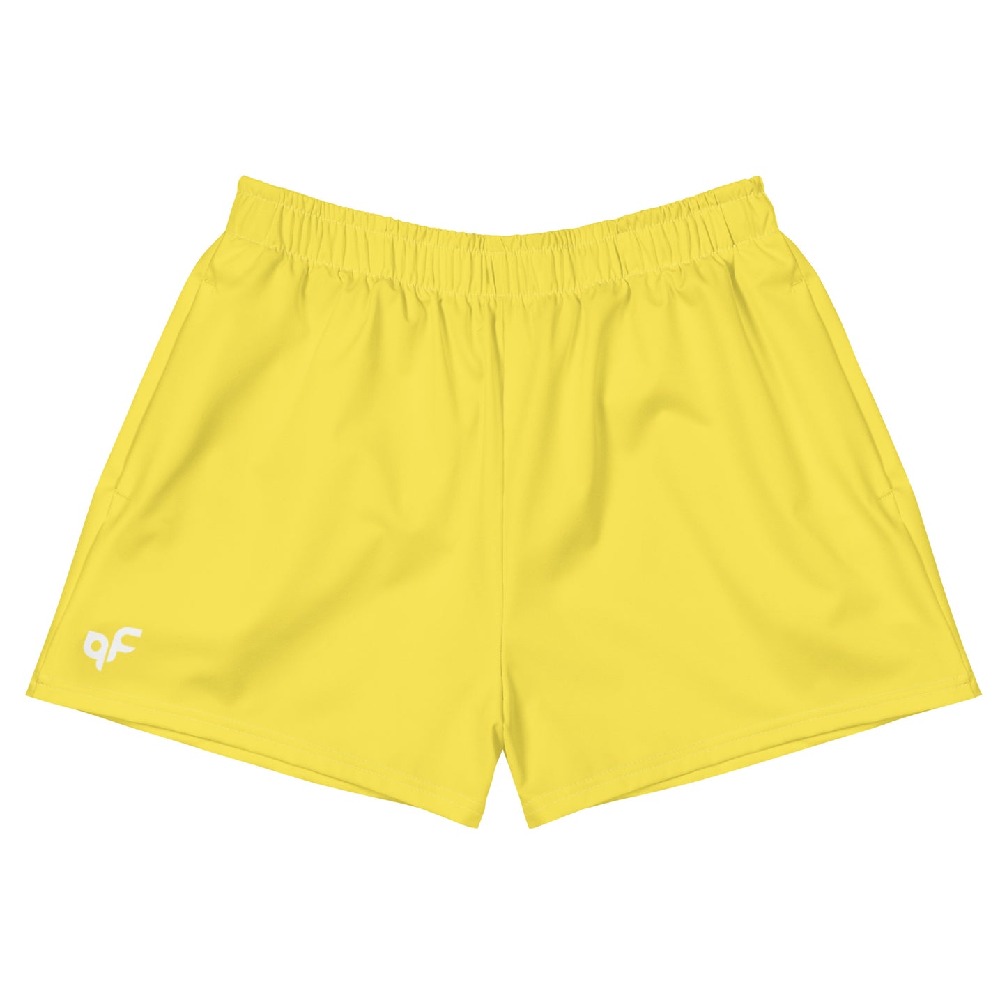 Yellow Loose Athletic Shorts