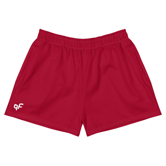 Red Loose Athletic Shorts