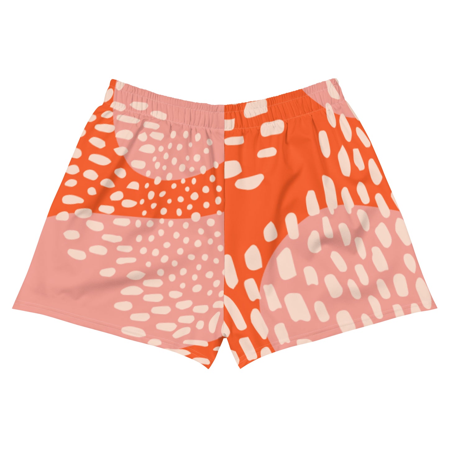 Women’s Pink-Orange Loose Athletic Shorts