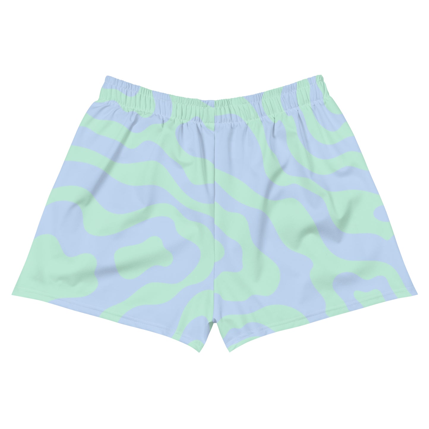 Women’s Blue-Green Loose Athletic Shorts