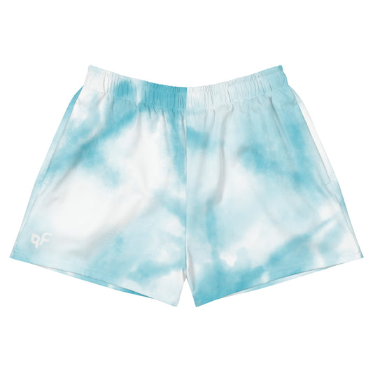 Women’s Blue-Cloud Loose Athletic Shorts